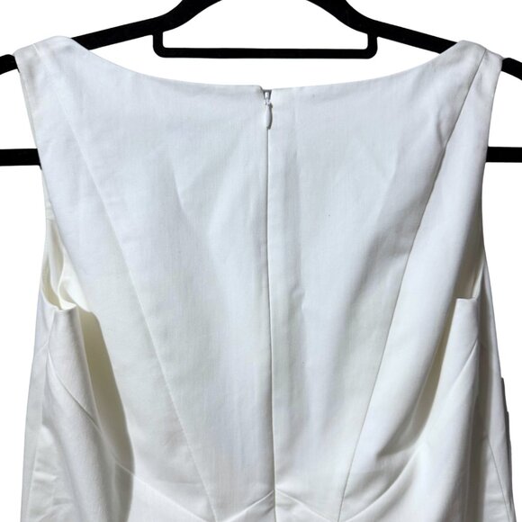 Ann Taylor White Sleeveless Sheath Dress Square Neck Size 2 NWT - Picture 4 of 5